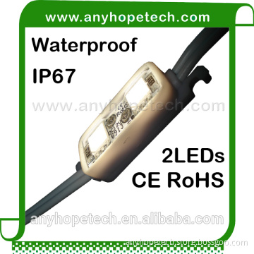 CRI 80 IP67 0.48W 2LEDs SMD5050 led module 12v